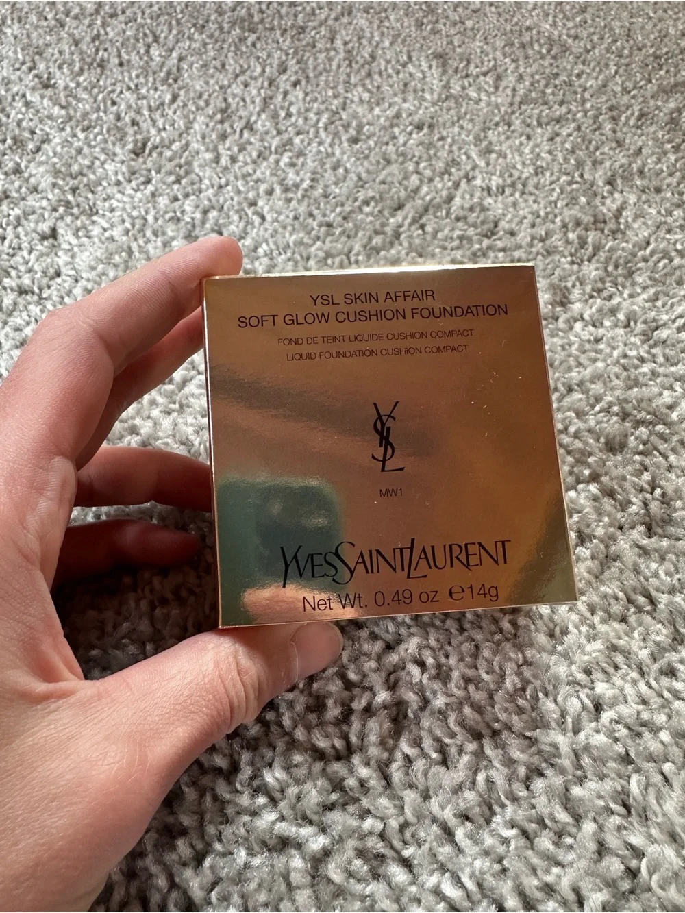 YSL Skin Affair Soft Glow Cushion Foundation in MW1